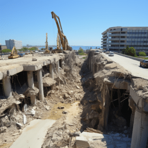 bayshore mall parking garage collapse