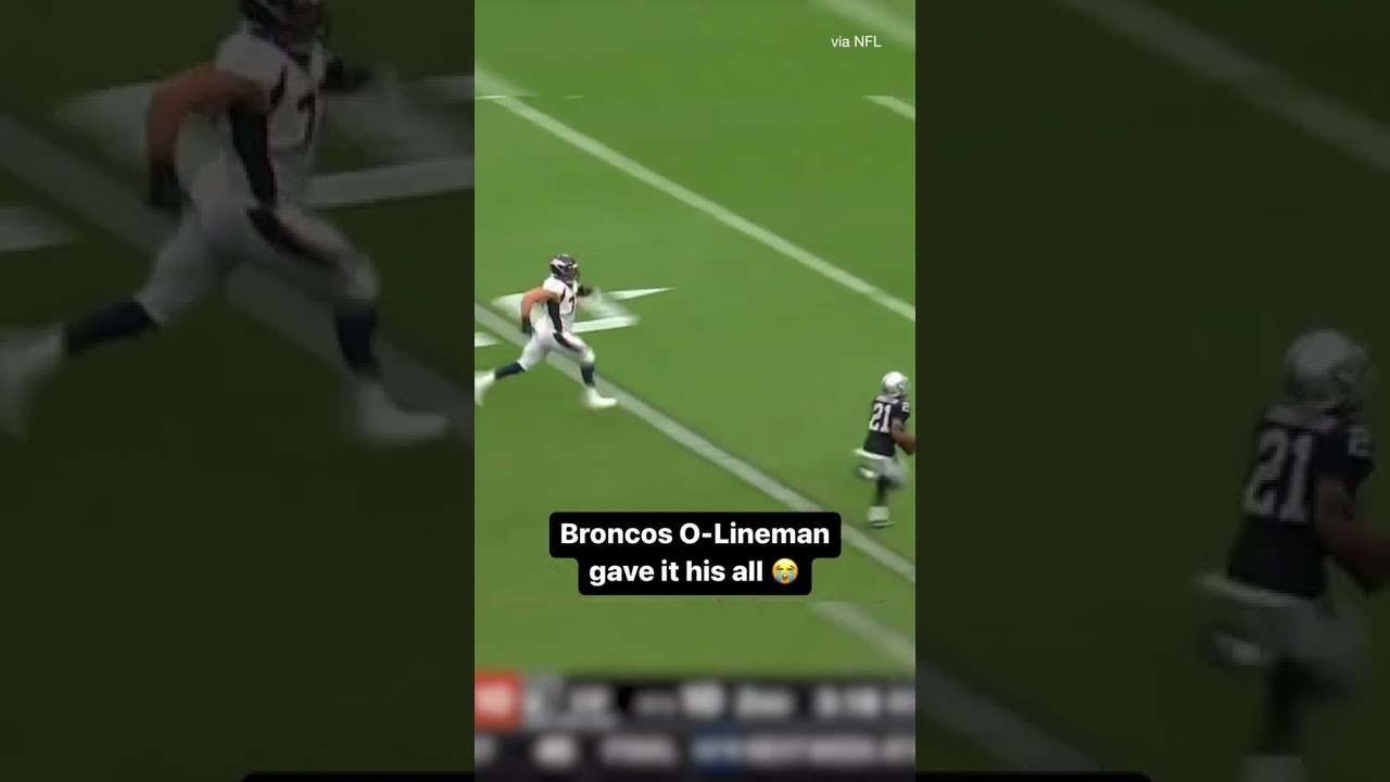 Garrett Bolles gets an A+ for effort #shorts #broncos #nfl