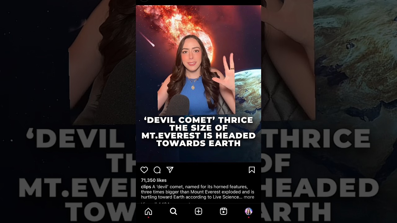 “Devil Comet” headed towards earth? Not really, no.