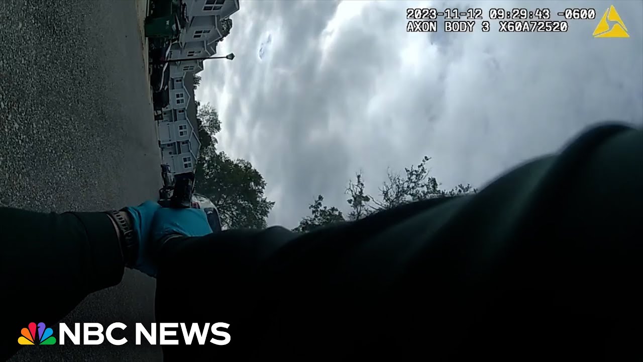 Watch: Officer shoots at man after mistaking acorn falling for gunfire