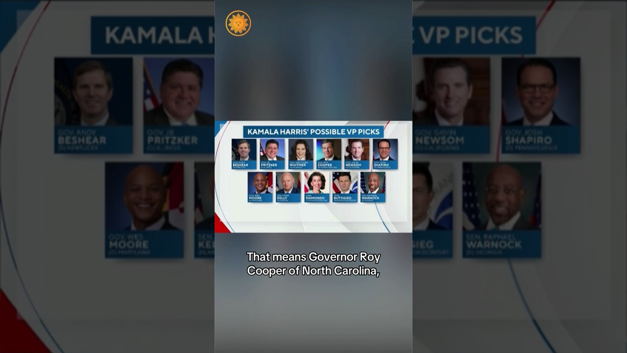 Who could Kamala Harris pick to be her running mate? #shorts