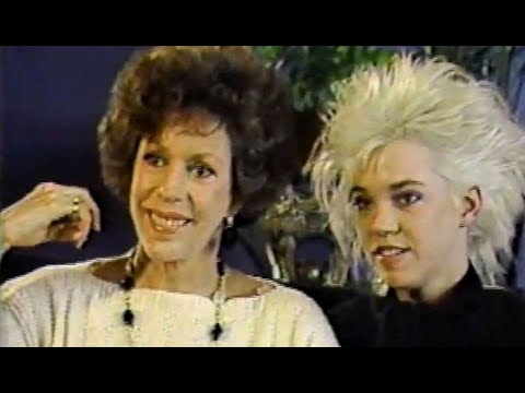 ENTERTAINMENT TONIGHT (ET) Carol Burnett and Carrie Hamilton promote FAME (1987)