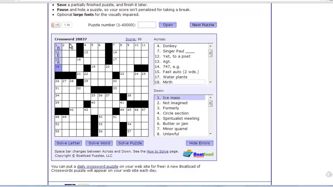 Where to Get Crosswords Online