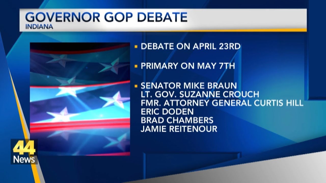 GOP governor candidates set to debate ahead of Indiana primary
