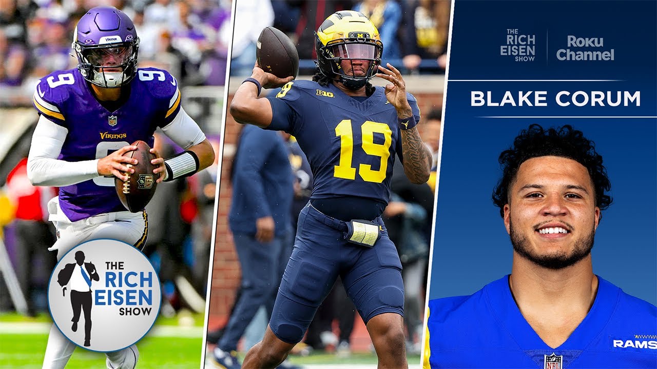 Rams RB Blake Corum on JJ McCarthy & Michigan’s Odds at a 5th-Straight Win vs OSU | Rich Eisen Show