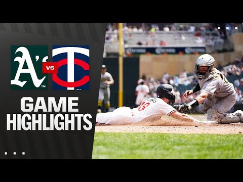 A's vs. Twins Game Highlights (8/21/25) | MLB Highlights