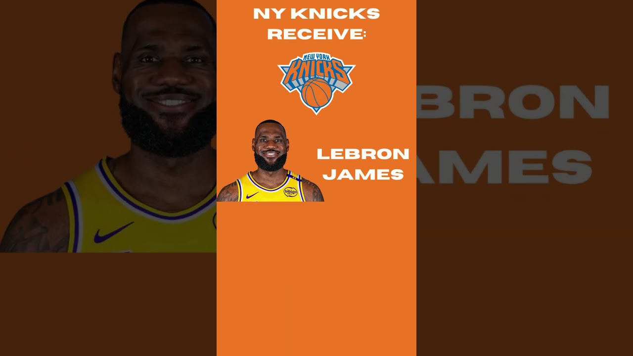 TRADING LeBron James To The New York Knicks! #nba #basketball #viral