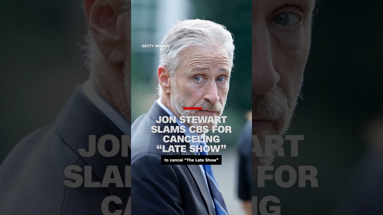 Jon Stewart slams CBS for canceling "Late Show"