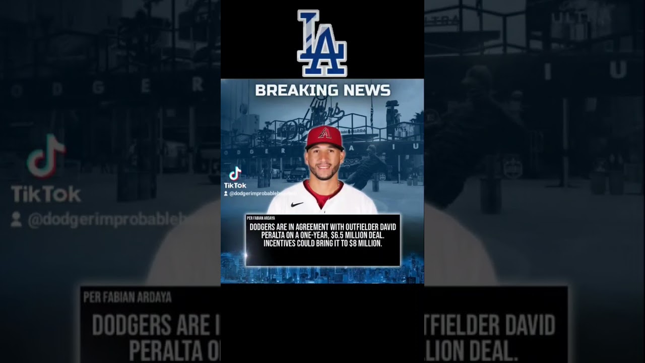 BREAKING NEWS: Dodgers agree to deal with Outfielder David Peralta!