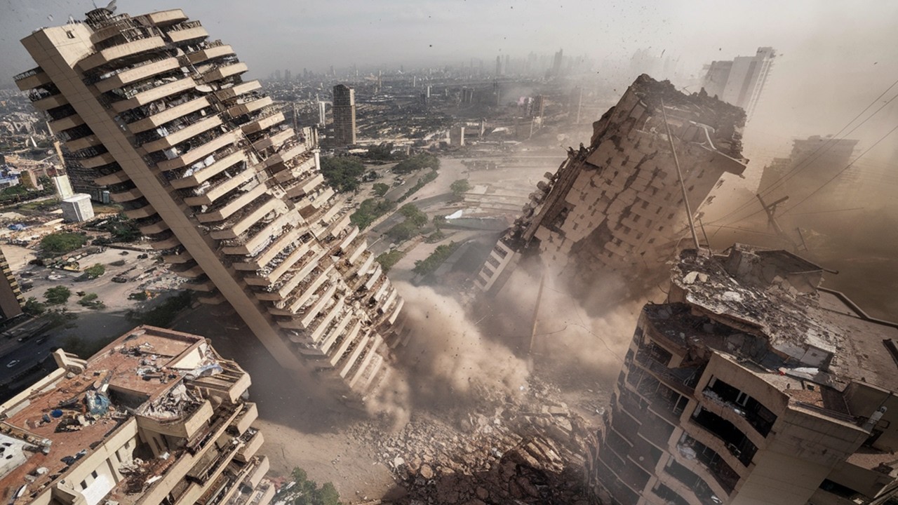 Earthquake NOW! STRONG Earthquake Shakes, Bogota Colombia Today - Damage & Panic