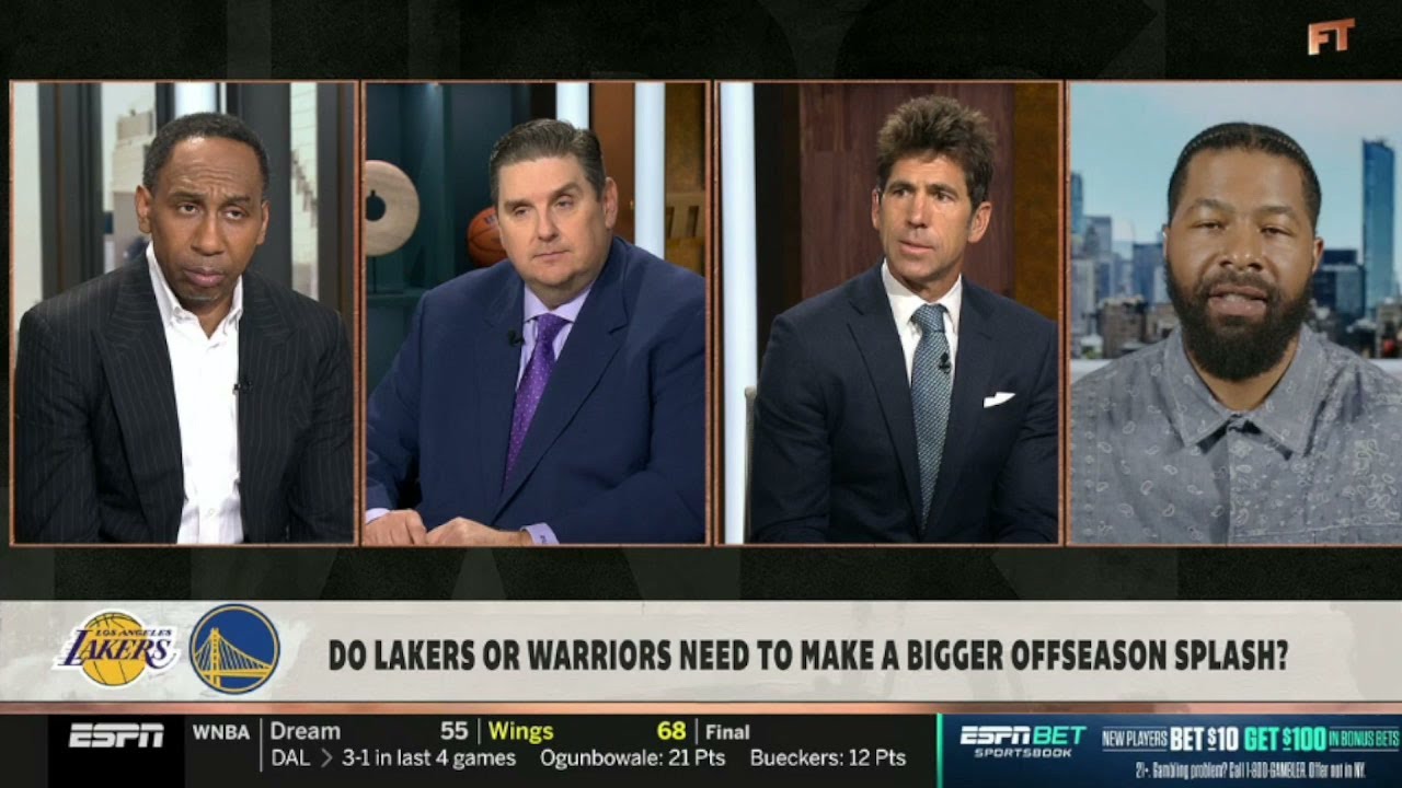 FIRST TAKE |  Stephen A. Smith gives major update on Lakers and Warriors blockbuster trade offseason