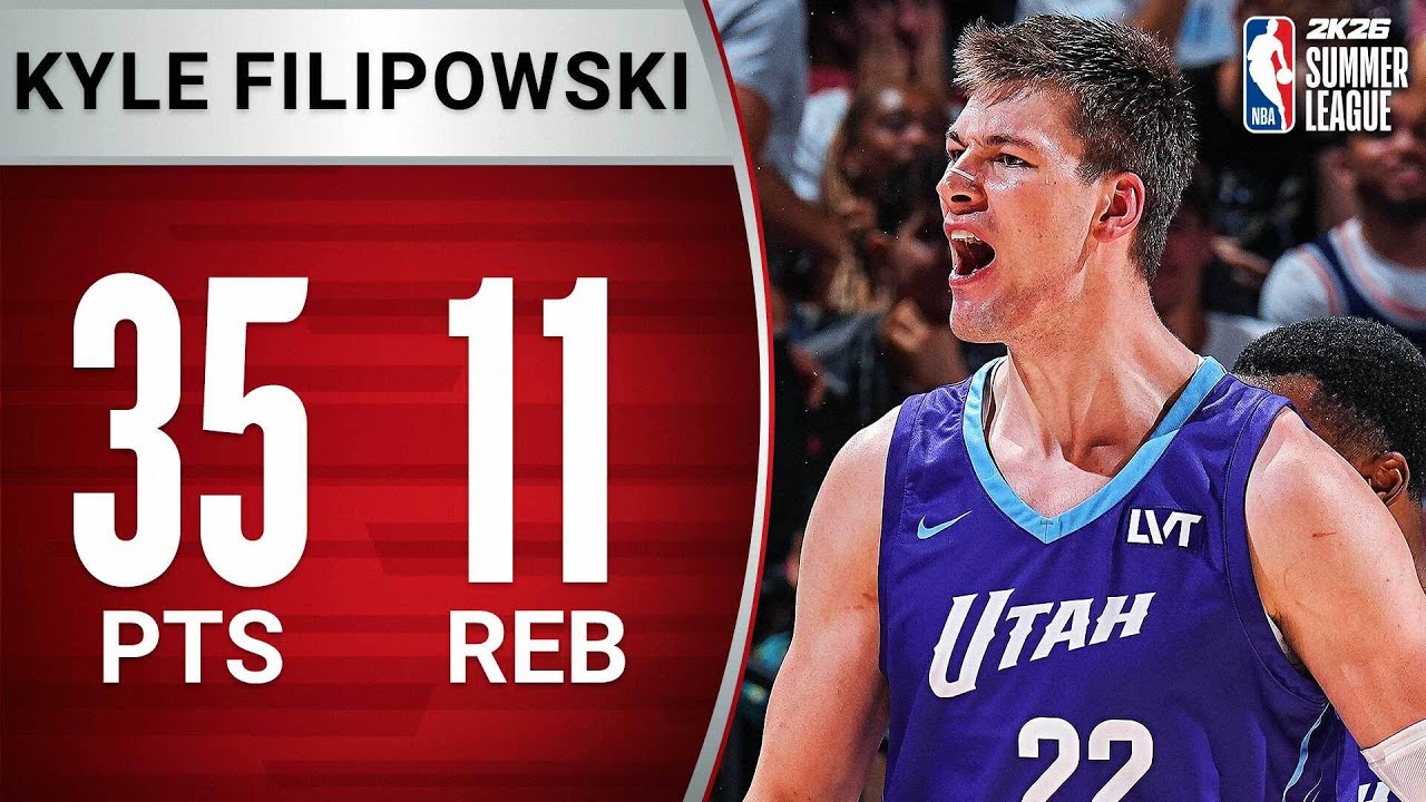 Kyle Filipowski's MASSIVE 35-PT DOUBLE-DOUBLE vs Spurs | July 14, 2025