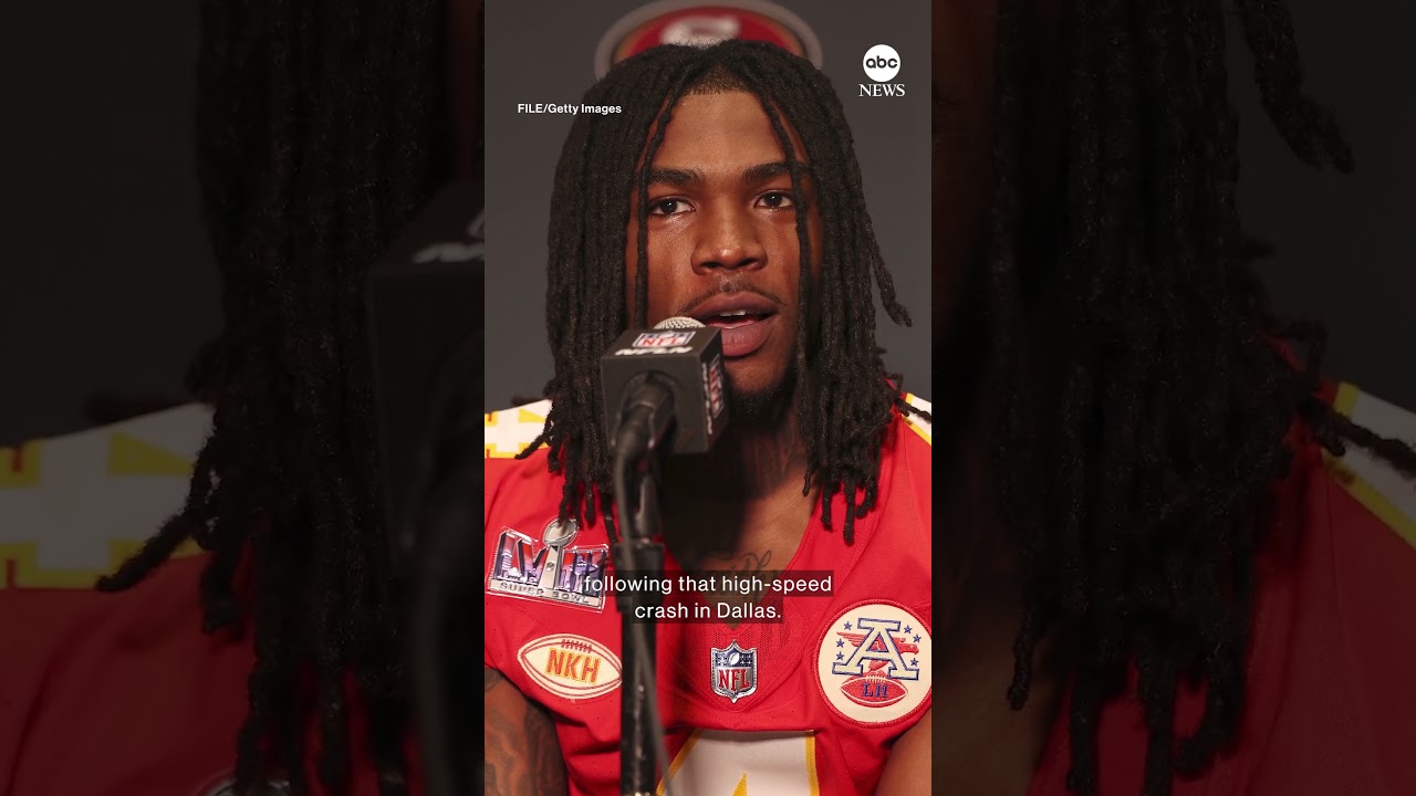Kansas City Chiefs' Rashee Rice apologizes for car crash