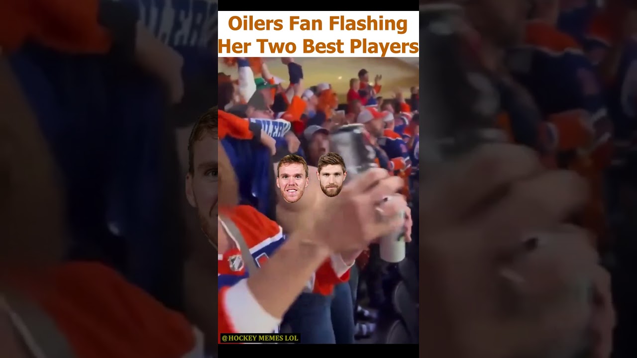 Oilers Fan's Celebration Goes Viral: Flashing Her Two Best Players!