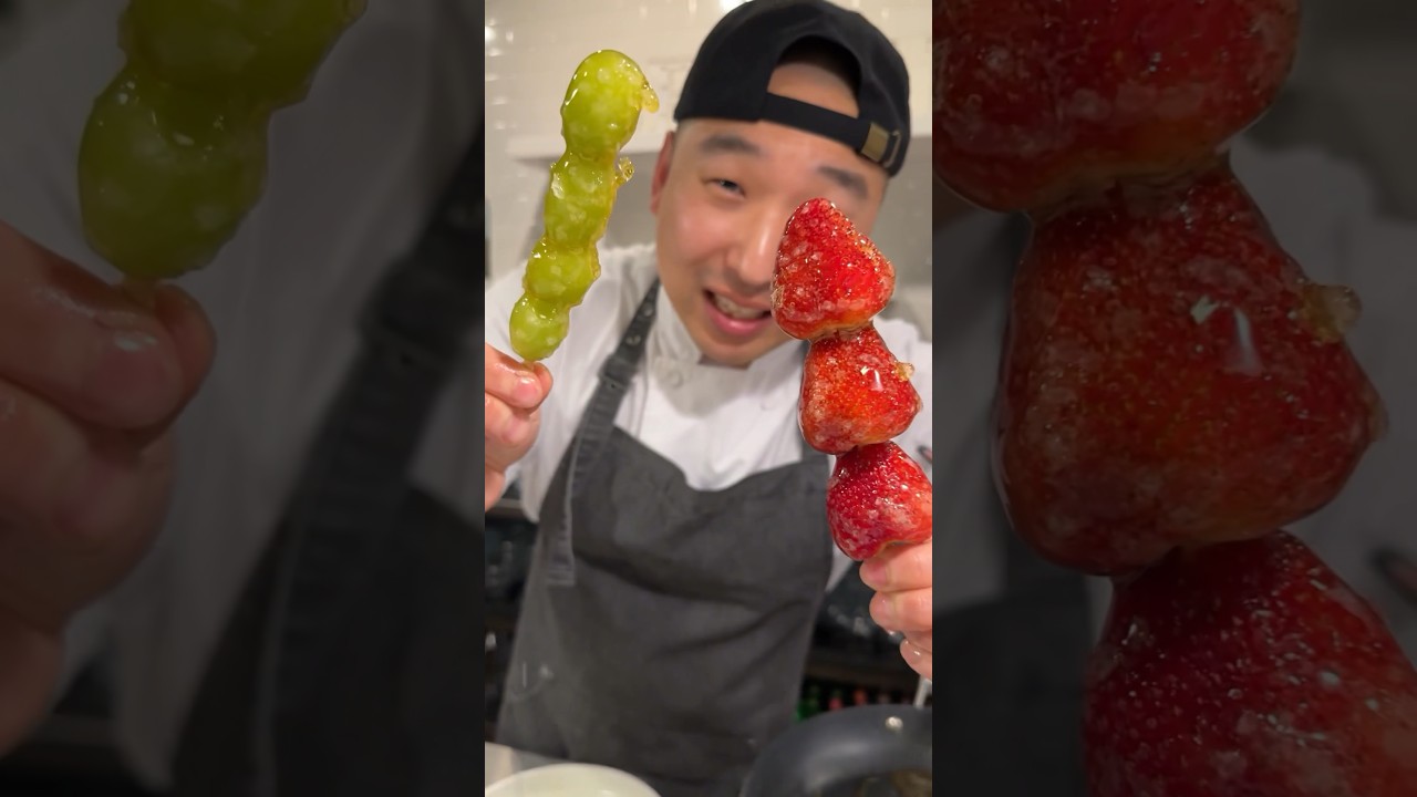 How to Make Tanghulu 🍓👨🏻‍🍳🍭