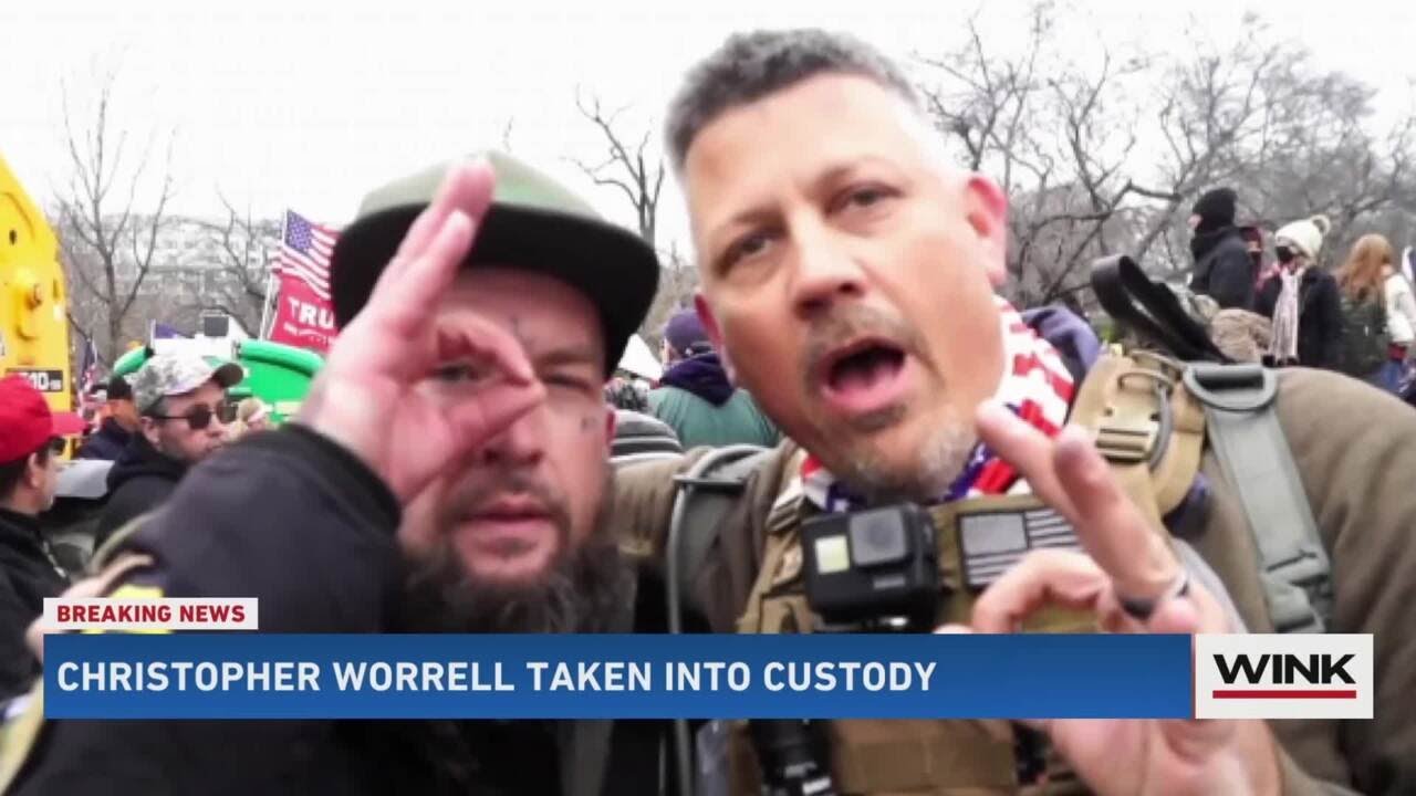 CCSO confirms arrest of Christopher Worrell, in connection with Jan. 6 Capitol riot