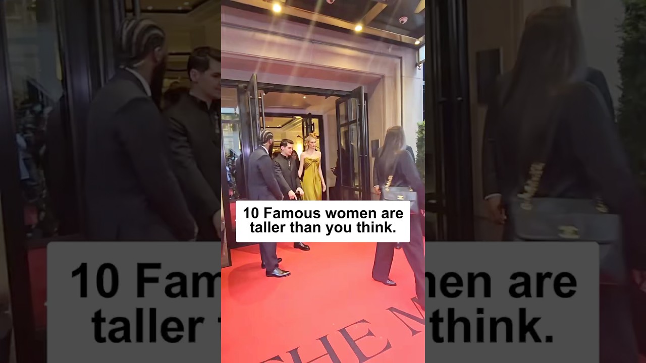 10 Famous women are taller than you think. #actor #taylorswift #nicolekidman #tildaswinton