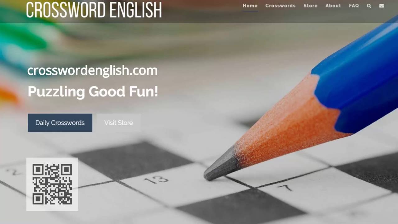 Crossword English  - free daily ESL crossword puzzles