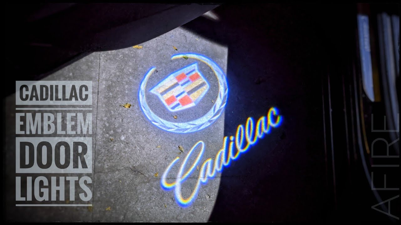 Cadillac Car Door Logo Lights Installation