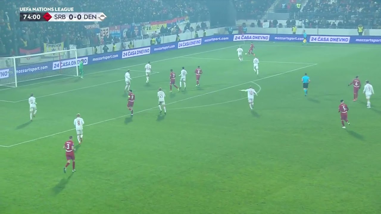 UEFA Nations League | Serbia - Denmark 0:0 | Highlights | Leskovac, 18. 11. 2024