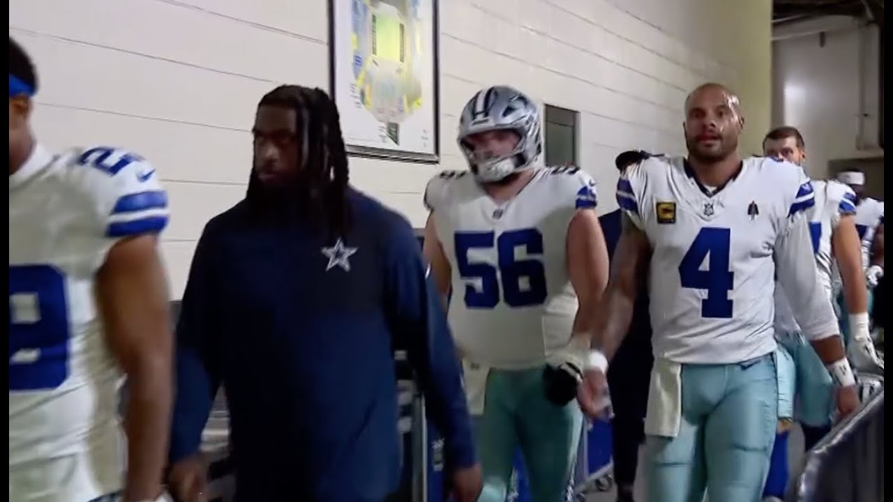Watch Emotional Cowboys players: CeeDee/Dak after a tough loss vs Eagles