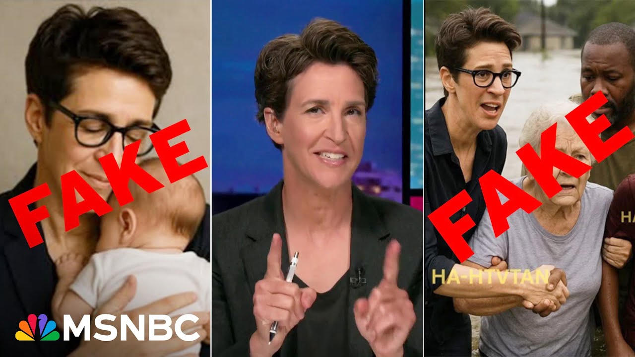 MADDOW DEBUNKS: Weird fake news, A.I. slop stories about her and MSNBC infect social media