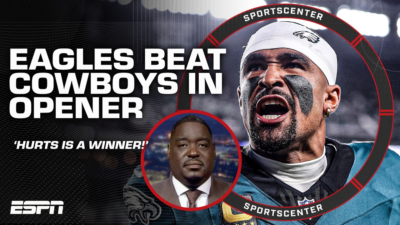 FULL Cowboys vs. Eagles REACTION 🏈 'Jalen Hurts is a WINNER!' - Damien Woody | SportsCenter