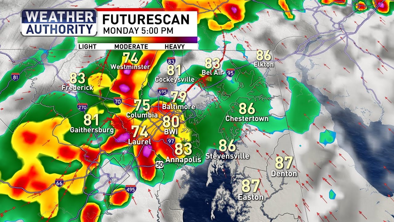 LIVE RADAR | Flood watch in Maryland