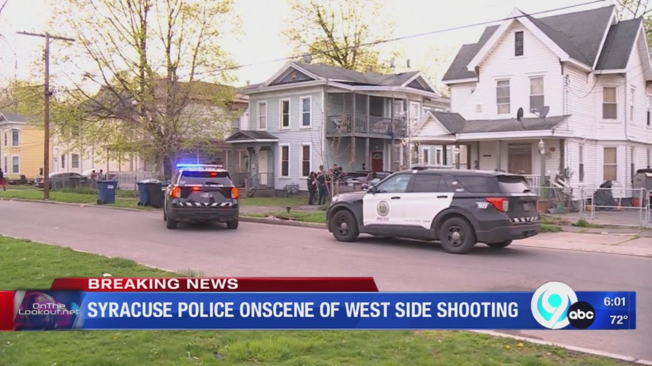 Syracuse Police at the scene of a west side shooting