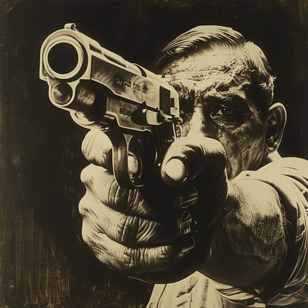gun pointed at camera Gun Pointed At Camera