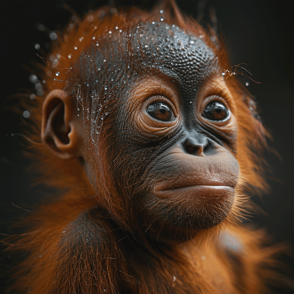 baby orangutan