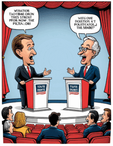 political cartoon