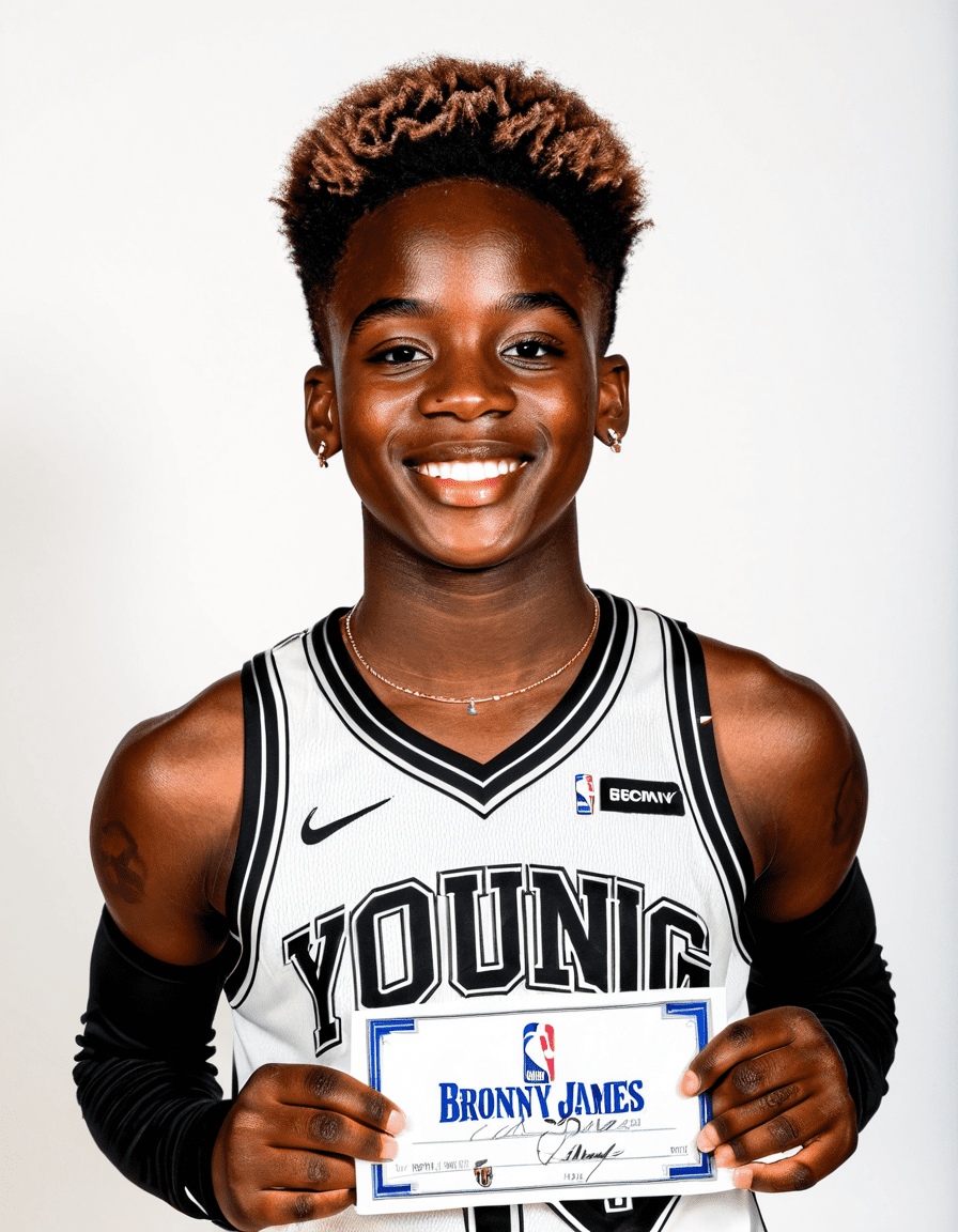 bronny james contract