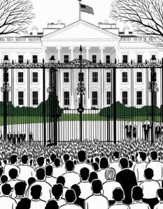 car crashes white house gate