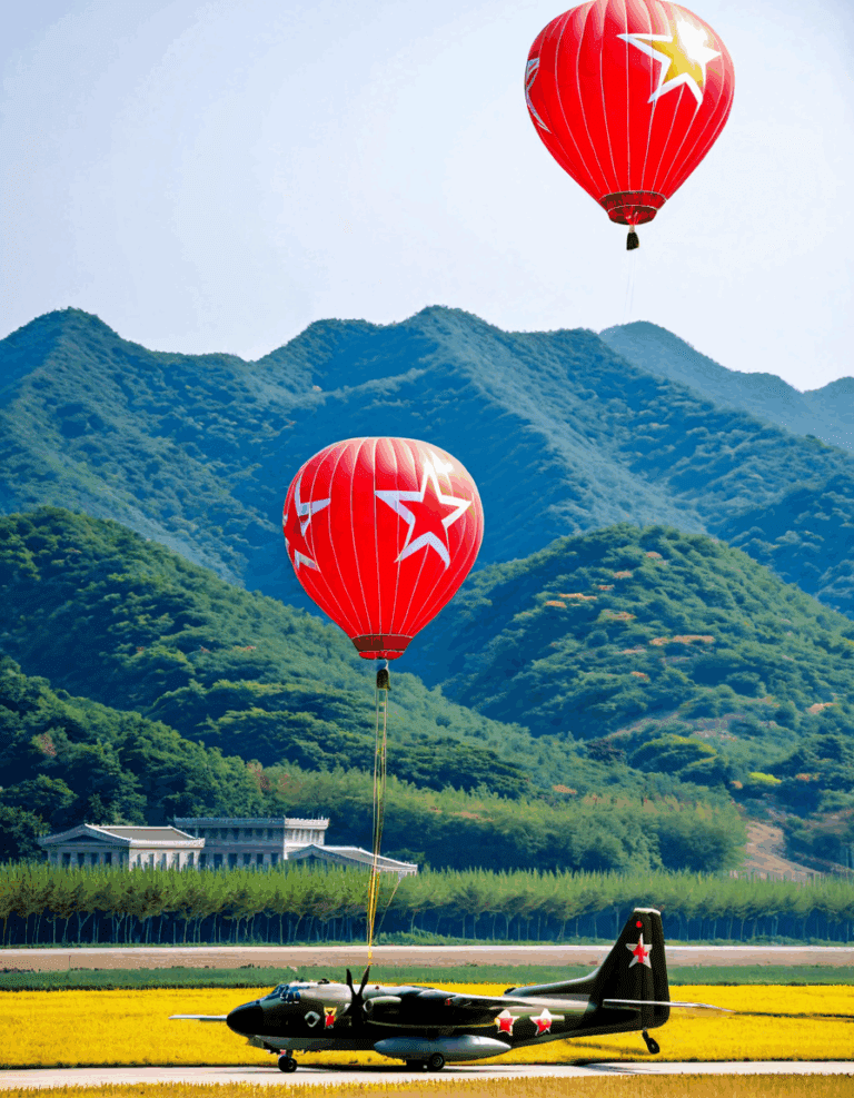 north korean balloons