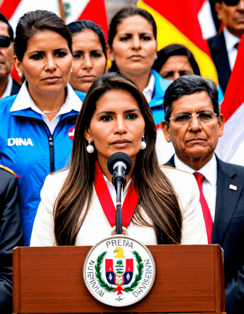 Peruvian President Dina Boluarte