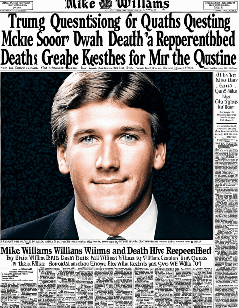 mike williams death Mike Williams Death