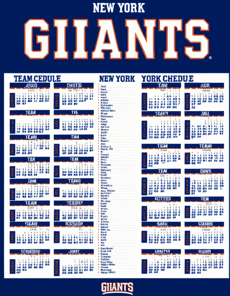 new york giants schedule New York Giants Schedule