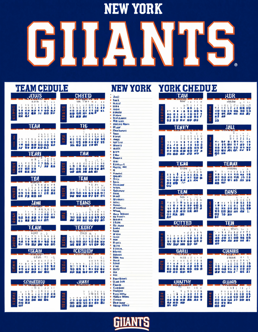 new york giants schedule