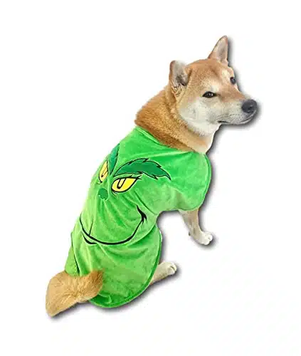 Comfycamper Green Monster Dog Costume   X Large Medium Small French Lab Shepherd Retriever Cosplay Halloween Costumes, X Large