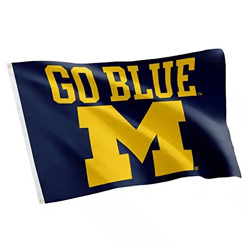 Desert Cactus University Of Michigan Flag Wolverines Um U Of M Flags Banners % Polyester Indoor Outdoor X(Style A)