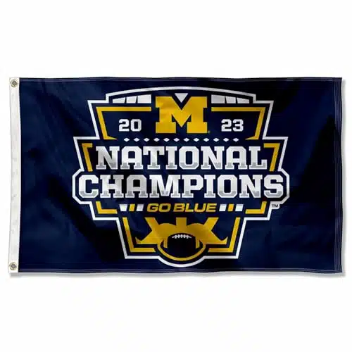 Michigan Team University Wolverines College Football National Champions Flag Xbanner