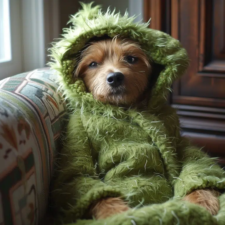 grinch costume for a dog