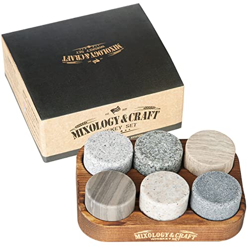 Mixology & Craft Whiskey Stones Set Circular Granite Bourbon Chilling Rocks Great Whiskey Gifts for Men, Fathers, Groomsmen Gifts Mixology & Craft Whiskey Stones Set Circular Granite Bourbon Chilling Rocks Great Whiskey Gifts For Men, Fathers, Groomsmen Gifts