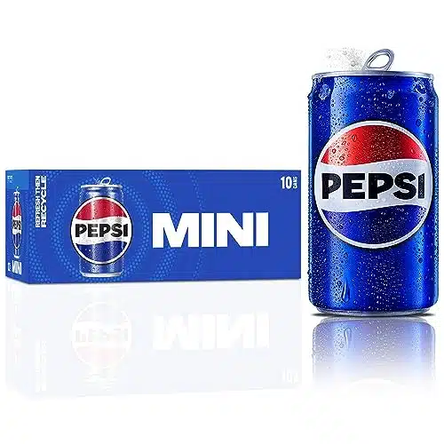 Pepsi Soda, Mini Cans, Ounce (Pack Of )