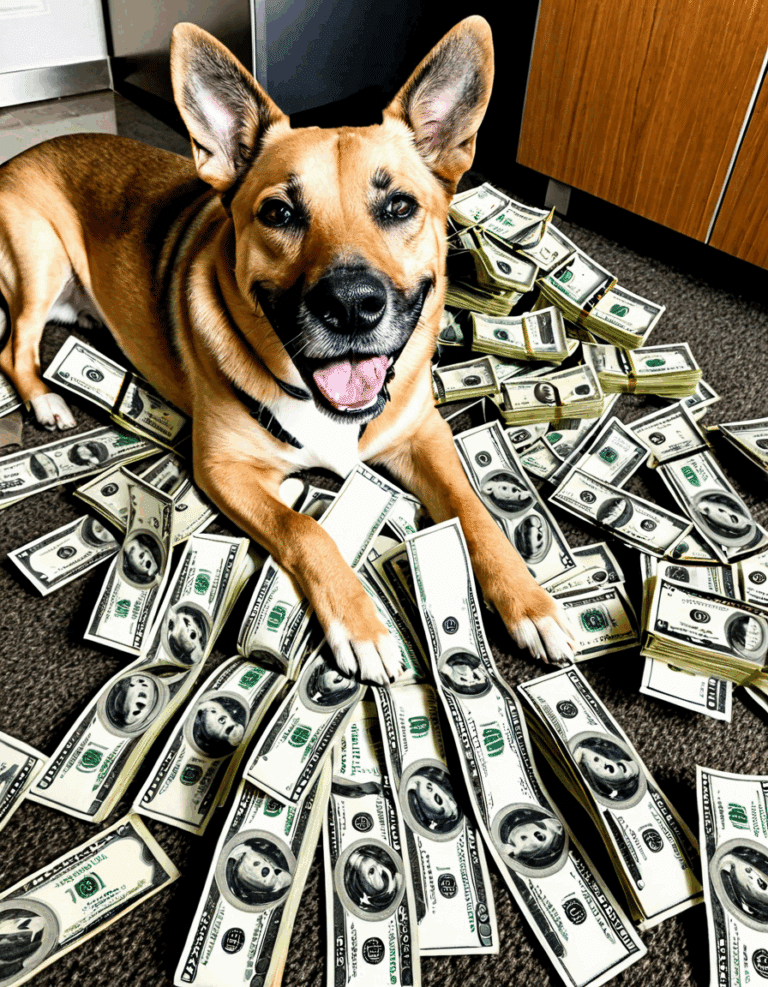 cecil dog ate money