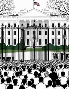 car crashes white house gate