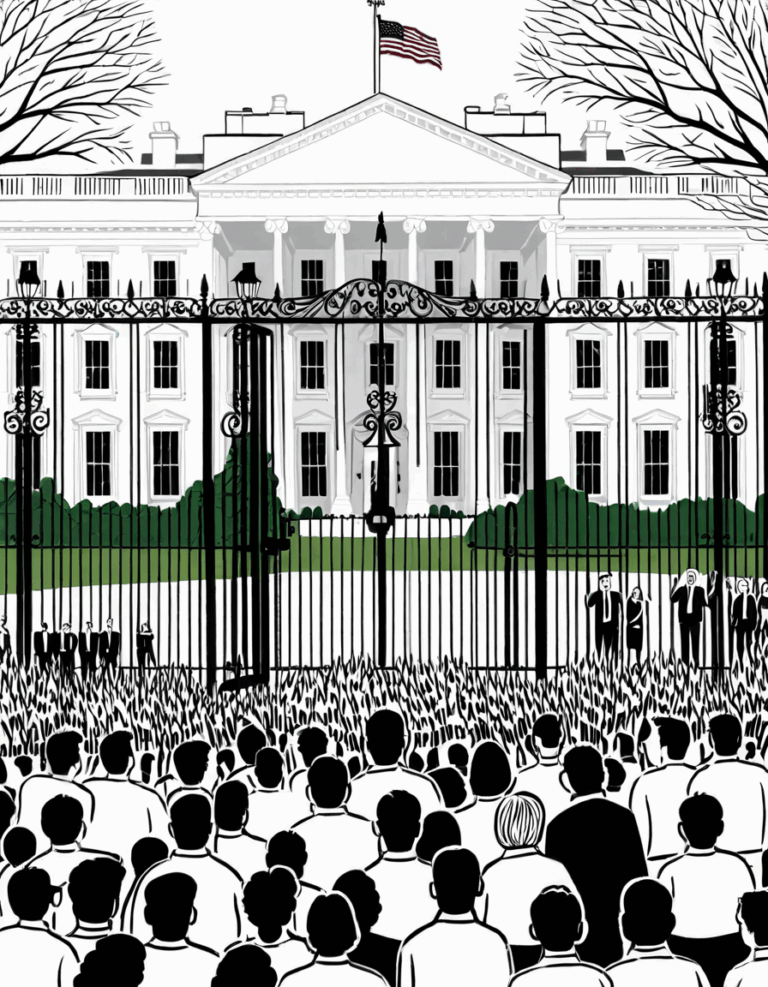 car crashes white house gate