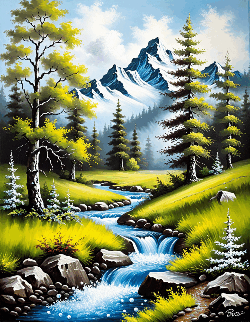 Bob Ross Painting