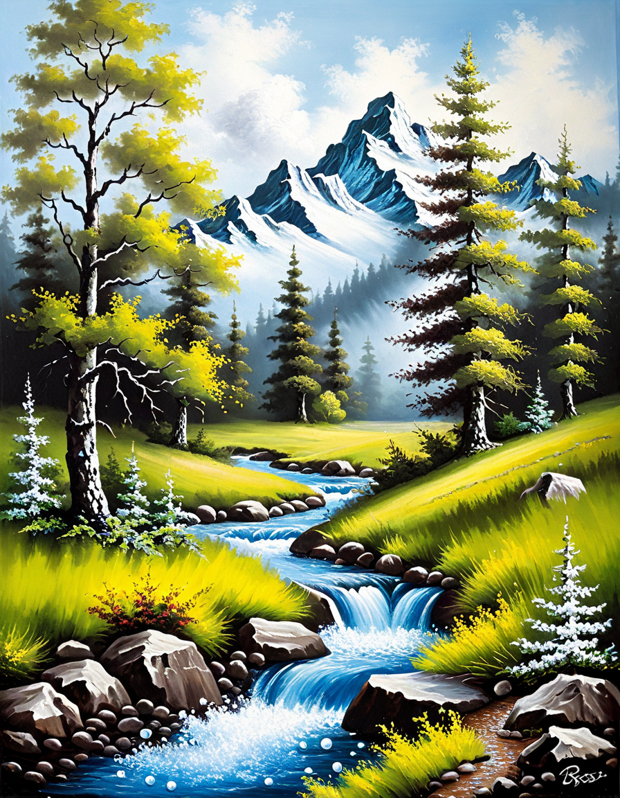 bob ross painting